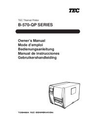 Toshiba B-570-QP Thermal Printer Owners Manual page 1