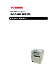 Toshiba B-SA4TP Thermal Printer Owners Manual page 1