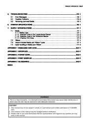 Toshiba B-SA4TP Thermal Printer Owners Manual page 8