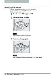 Toshiba E-Studio 167 207 237 Printer Copier Owners Manual page 42