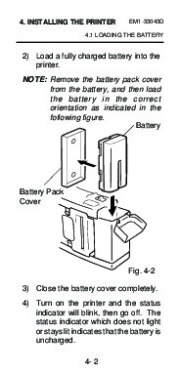 Toshiba TEC B-210 EM1-33043D Portable Printer Owners Manual page 24