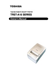 Toshiba TRST-A15 Remote Receipt Printer Owners Manual page 1