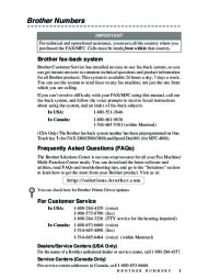 Brother FAX-2800 FAX-2900 FAX-3800 MFC-4800 Users Guide Manual page 3