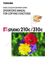 Toshiba E-Studio 210c 310c Color Printer Copier Owners Manual page 1