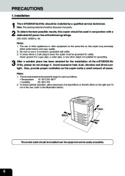 Toshiba E-Studio 210c 310c Color Printer Copier Owners Manual page 10