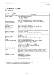 Toshiba TEC B-670 Thermal Printer Owners Manual page 7