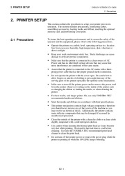 Toshiba TEC BSX5T Thermal Printer Owners Manual page 11