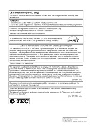 Toshiba TEC BSX5T Thermal Printer Owners Manual page 2
