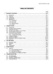 Toshiba TEC BSX5T Thermal Printer Owners Manual page 5