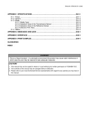 Toshiba TEC BSX5T Thermal Printer Owners Manual page 6