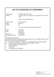 Toshiba TEC B-480-QP Printer Owners Manual page 2