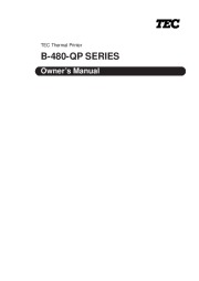 Toshiba TEC B-480-QP Printer Owners Manual page 3