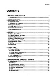 Toshiba TEC B-443 Bar Code Printer Owners Manual page 4