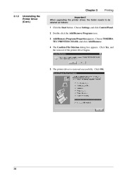 Toshiba TEC CB-426-T3-QQ Two Color Printer Owners Manual page 44