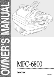 Brother MFC-6800 Laser Multifunction Printer Scanner Copier & Fax Users Manual page 1