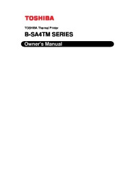 Toshiba B-SA4TM Thermal Printer Owners Manual page 3