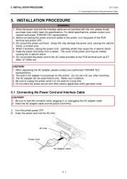 Toshiba TEC TRST-56 Thermal Printer Owners Manual page 15
