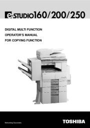 Toshiba E-Studio 160 200 250 Printer Copier Owners Manual page 1