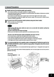 Toshiba E-Studio 160 200 250 Printer Copier Owners Manual page 12