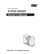 Toshiba TEC B-SP2D Portable Printer Owners Manual page 1