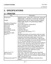 Toshiba TEC B-SP2D Portable Printer Owners Manual page 15