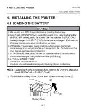 Toshiba TEC B-SP2D Portable Printer Owners Manual page 23
