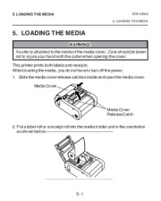 Toshiba TEC B-SP2D Portable Printer Owners Manual page 28