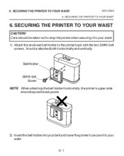Toshiba TEC B-SP2D Portable Printer Owners Manual page 31