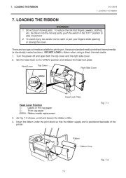 Toshiba B-670 QQ Thermal Printer Owners Manual page 14