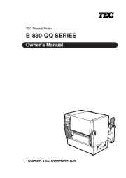 Toshiba B-880 QQ Thermal Printer Owners Manual page 1