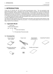 Toshiba B-570 Thermal Printer Owners Manual page 10