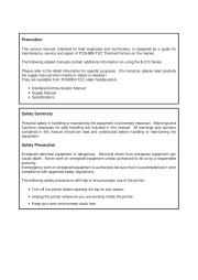 Toshiba B-570 Thermal Printer Owners Manual page 2