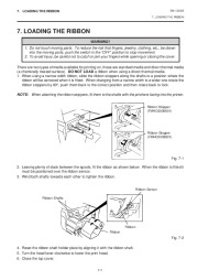Toshiba B-570 Thermal Printer Owners Manual page 22