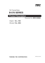 Toshiba B-570 Thermal Printer Owners Manual page 35