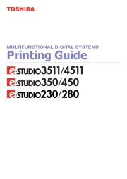 Toshiba E-Studio 230 280 350 450 3511 4511 Printer Copier Owners Manual page 1