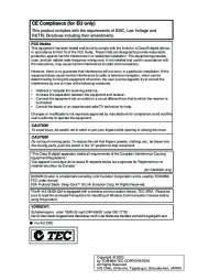 Toshiba TEC B-415 Printer Owners Manual page 2