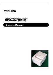 Toshiba TRST-A10 Series Remote Receipt Printer Owners Manual page 1