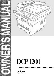 Brother DCP-1200 Multifunction Digital Copier Laser Printer and Color Scanner Users Guide Manual page 1