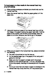 Brother MFC-8440 MFC-8640D MFC-8840D MFC-8840DN Laser Printer Users Guide Manual page 50