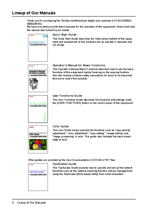 Toshiba E Studio 2330c User Manual