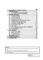 Toshiba TEC H 9000N US Label Receipt Printer Owners Manual page 6