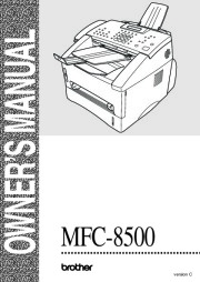 Brother MFC-8500 Laser Multifunction Center Users Guide page 1